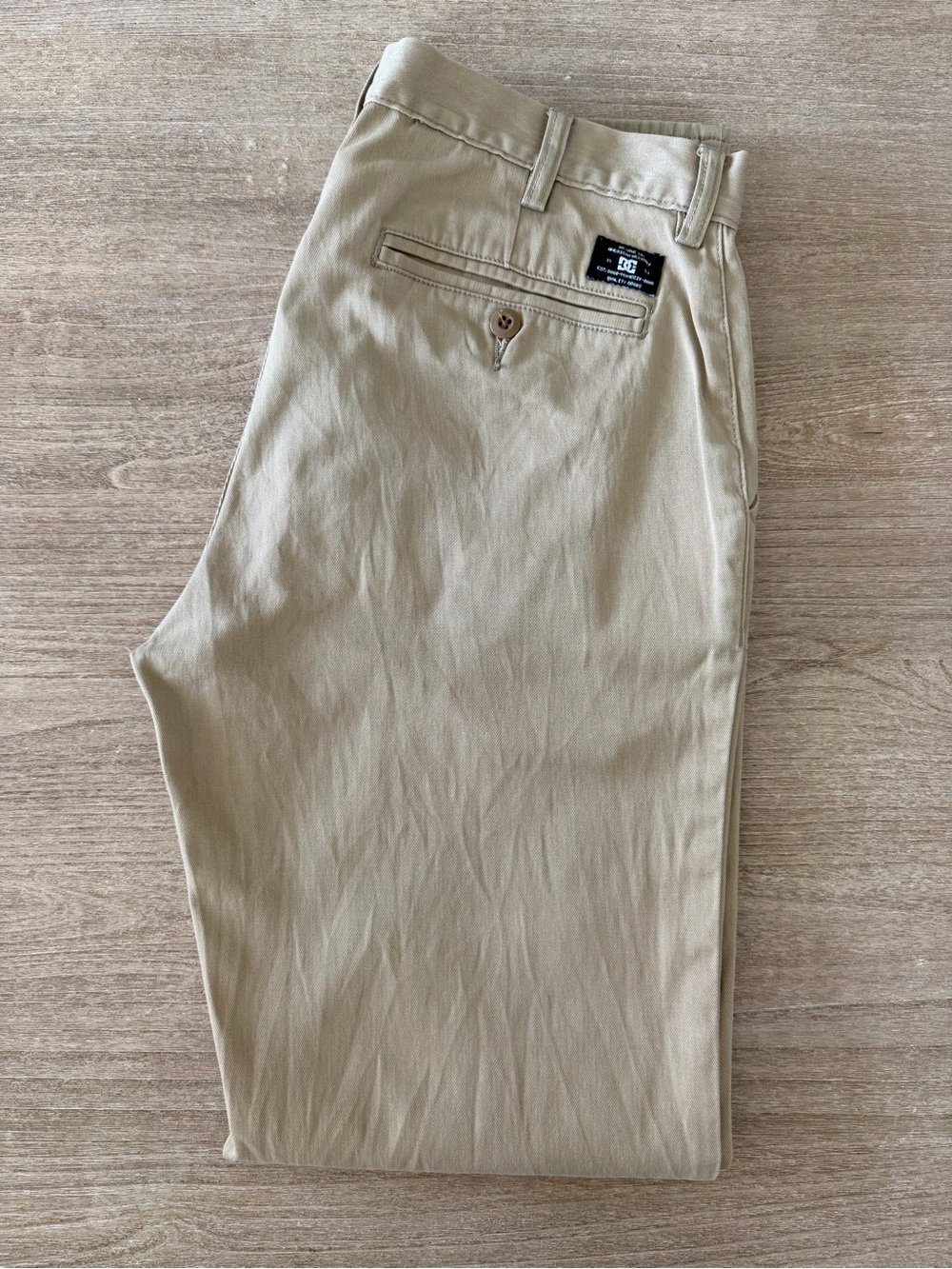 DC Men’s Tan Chino Pants - Classic Straight Fit